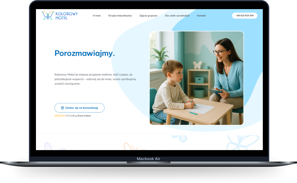 Kolorowy Motyl mock device