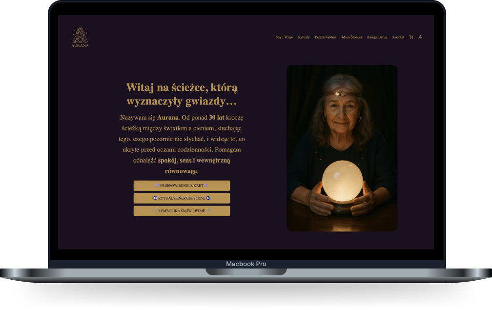 Mockup Aurana web